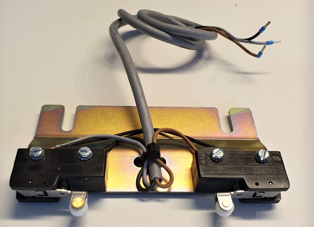 End switches (single) WITH mounting plate