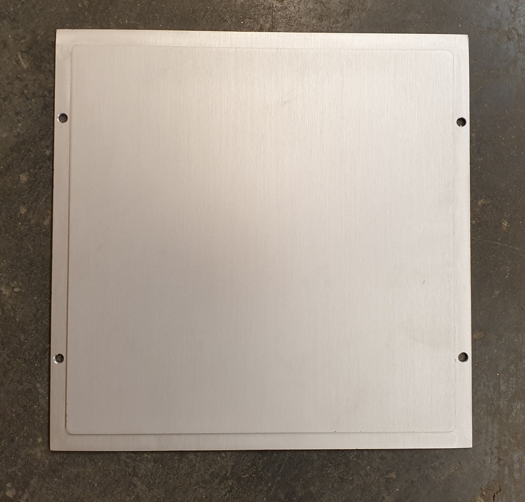 Frontplaat zuil blanco