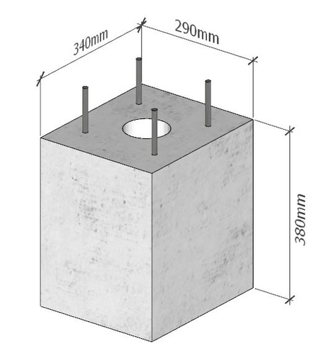 [BETON.012] Prefab Sokkel Zuil