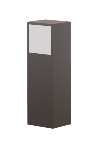 Zuil 1m10 met blanco frontplaat